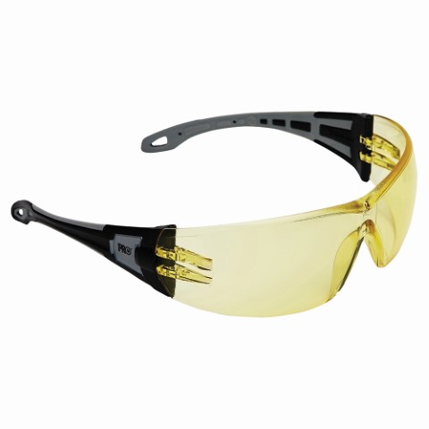 PRO SAFETY GLASSES THE GENERAL AMBER LENS 